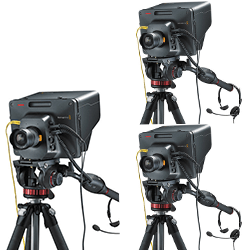 BMD 4k PRO med sdi og stativ - 3 kamera